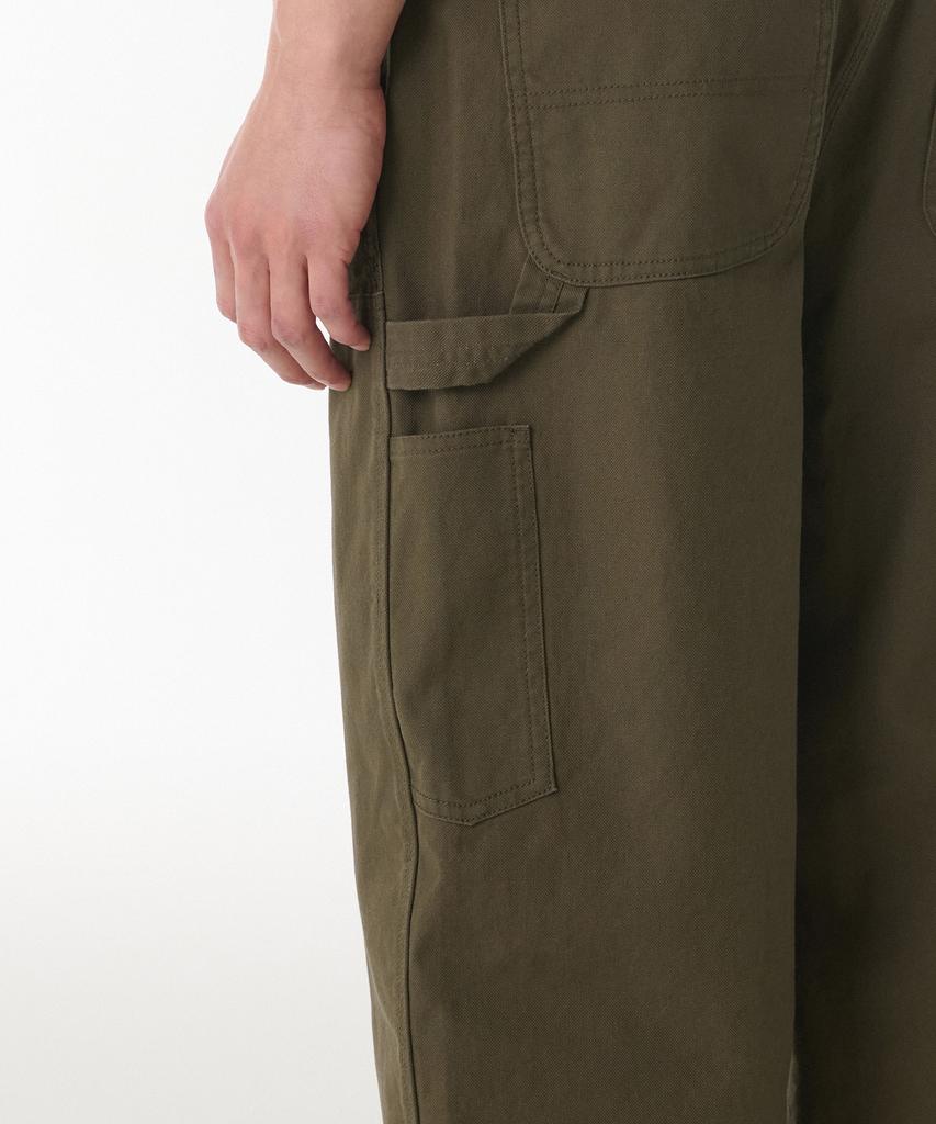 MUSINSA STANDARD Canvas Wide Double Knee Carpenter Pants [Khaki]