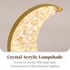 USB Crystal Night Light 3 Colors Dimming Touch Control Night Lamp for Kid Bedroom Living Room Led Starry Moon Table Lamp Decor