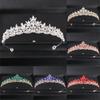 Baroque Luxury Rhinestone Bridal Crown Tiara Silver Plated Crystal Prom Diadem Crowns Headband Wedding Hair Accessories Jewelry