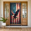 Дверная накидка в американском стиле Раскинувший крылья орел Баннер в американском стиле Патриотический фон Дизайн с белоголовым орлом Дисплей с белоголовым орлом Для национального