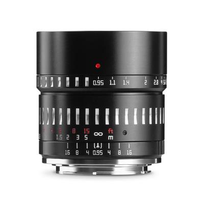 Объектив TTArtisan 50mm C Sony E Черный x Серебристый от Meisho Гарантия f/0.95 E-Mount APS-C Оптический, 2 года
