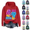 Women's Fashionable Casual Long-Sleeved Printed Hooded Sweatshirt