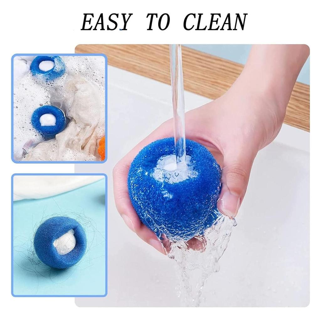 Bear Sponge Laundry Ball Lint Hair Remover Washing Machine Cleaning Ball Anti Tangle Cartoon Cleaner