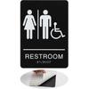 Restroom Sign Unisex for Business and Home, Equipped with Strong Self-Adhesive, Ideal for Office, Business Bathroom, or Toilet Door/Wall Decoration