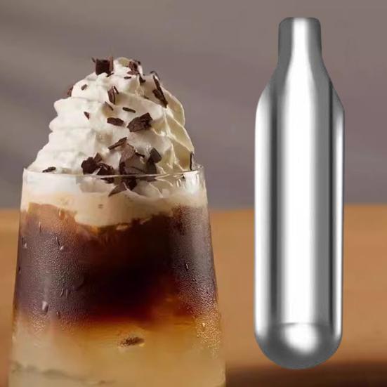 10 шт. Зарядные баллончики для сливок для сифонов 8,5 г Закись азота Стальной баллончик для молочных и веганских топпингов Альтернатива молочным продуктам