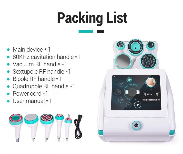 Новый 80K пять в одном аппарат для струйной обработки жира радиочастотный отрицательный подтяжка и коррекция фигуры оборудование для похудения красоты