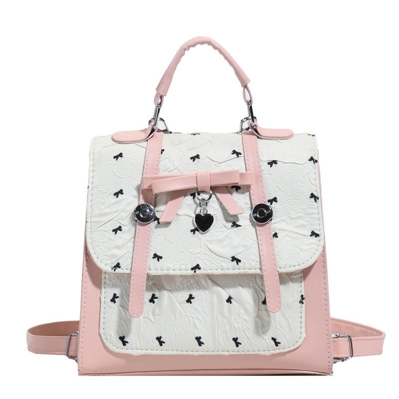 Pu Material Casual Backpack With Inner Phone Pocket For Daily Use