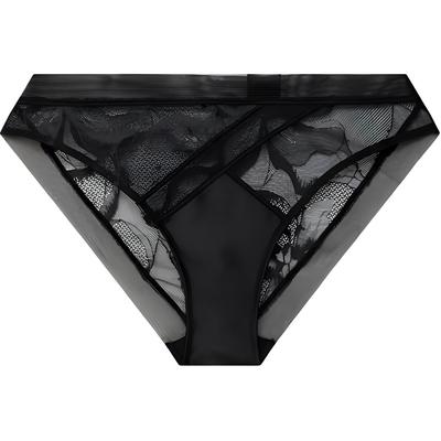 Трусы-брифы Black Label Solid Mid Rise Lace Женское нижнее белье QF7150AD-UB1