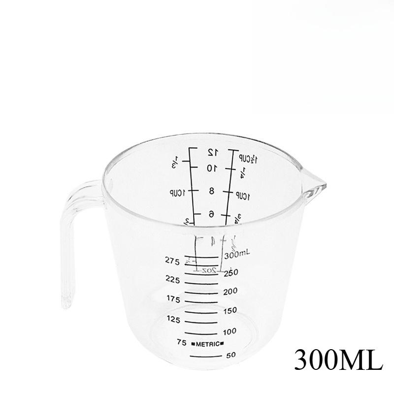 Мерный стакан 150/300/600/1000 мл прозрачный мерный цилиндр шкала пластиковый мерный стакан большая емкость инструмент для выпечки
