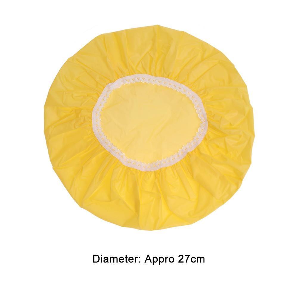 Salon Product Bathroom Supplies Hair Protect Bathing Shower Cap Waterproof Hats Elastic Band