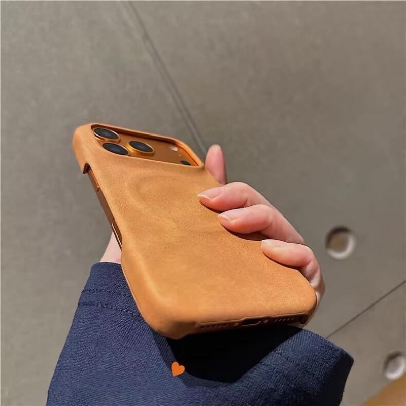 Роскошный чехол для телефона из овчины с магнитным креплением для iPhone 17 Air 13 Mini 12 11 14 15 Plus 16 Pro Max XS XR X Матовый чехол