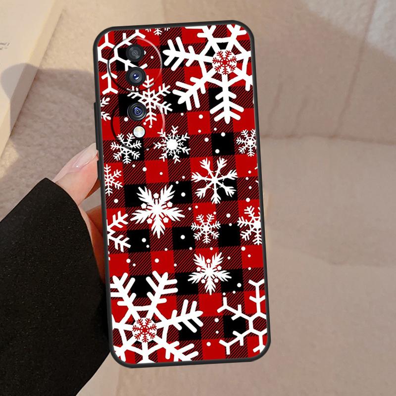 Снежинка Зима Для Honor Magic 7 6 5 Lite V5 Чехол Для Honor 400 Pro 200 50 70 90 X8a X8b X9a X9b X9c Обложка