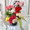 Handmade Carnation Faux Flowers For Wedding Decor And Photography Accessories