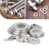 Boxed Flat Washer Assortment, 900pcs, M2-M12 O-ring Metal Washers