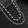 Zinc Zinc Zinc Alloy Pearl Waist Chain Tassel Pants Chain Goth Tassel Jeans Chain  Female