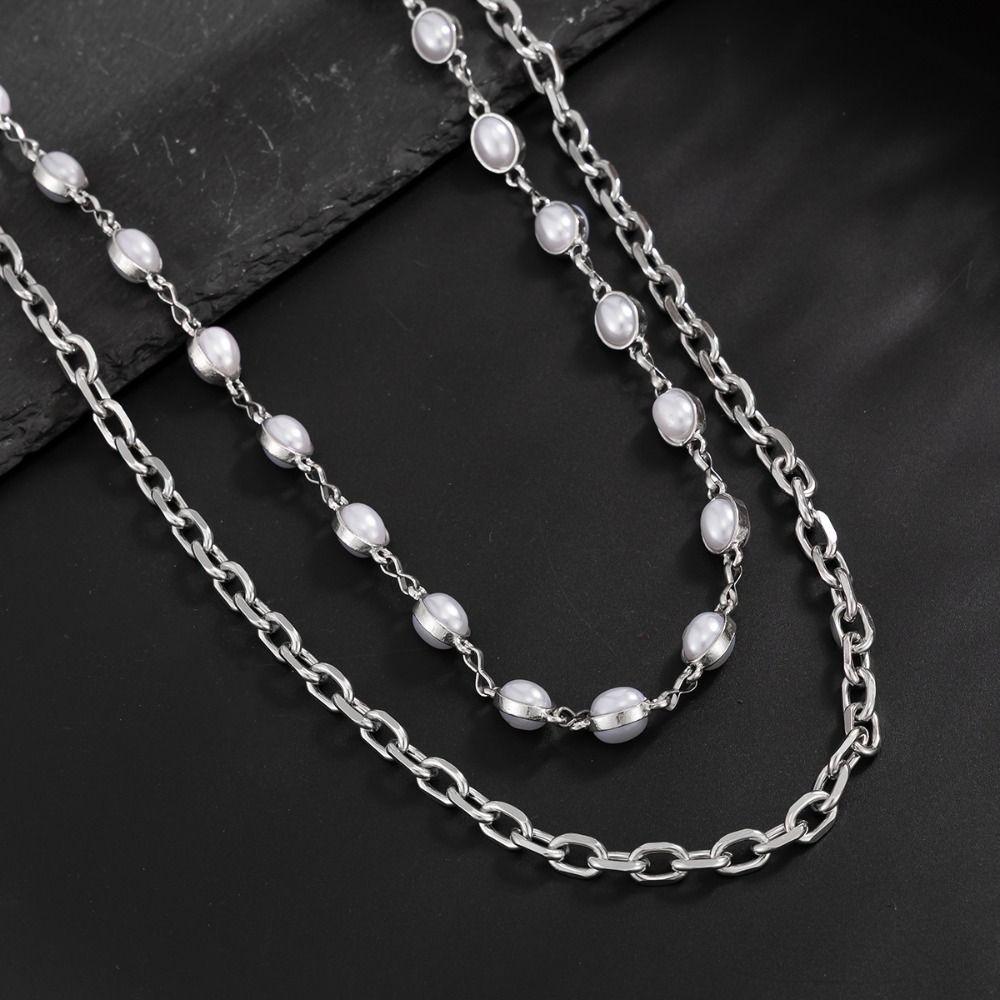Zinc Zinc Zinc Alloy Pearl Waist Chain Tassel Pants Chain Goth Tassel Jeans Chain Female