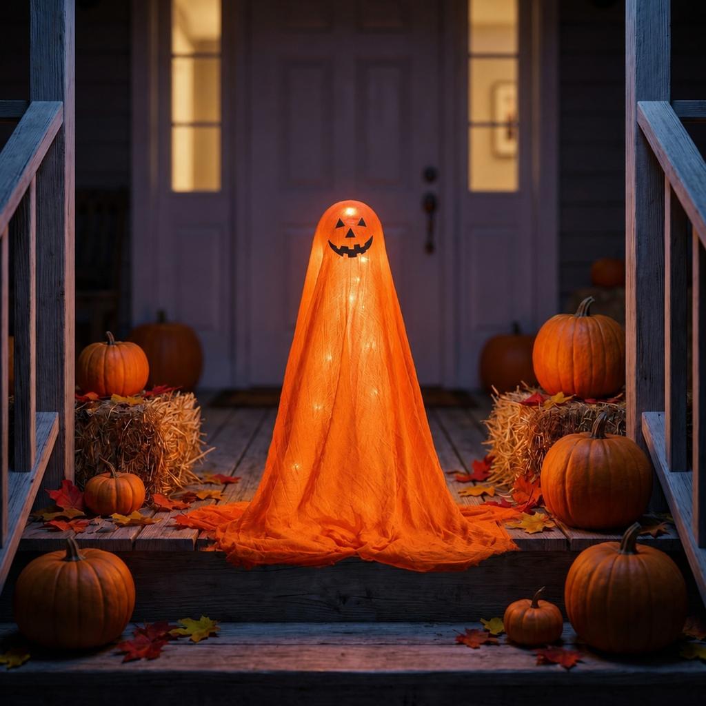 Halloween Glowing and Pumpkin Decoration for Indoor Outdoor House Party