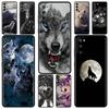 Cool Angry Wolf Case For Samsung Galaxy S21 Ultra S20 FE S10 Lite S9 Plus S8 S10e S7 A51 A12 TPU Soft Shell Mobile Phone Cover