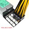 Карты расширения модуля питания PCI-E 21X 6-pin + кабель питания 6-pin-8-pin 20 см
