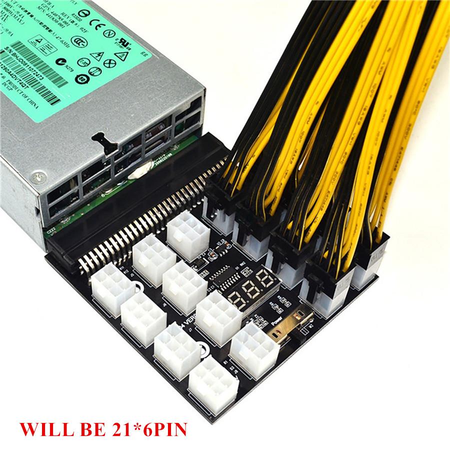 Карты расширения модуля питания PCI-E 21X 6-pin + кабель питания 6-pin-8-pin 20 см