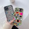 Turkish Evil Blue Eye Phone Case Matte Transparent For Iphone 14 11 12 13 Plus Mini X Xs Xr Pro Max Cover
