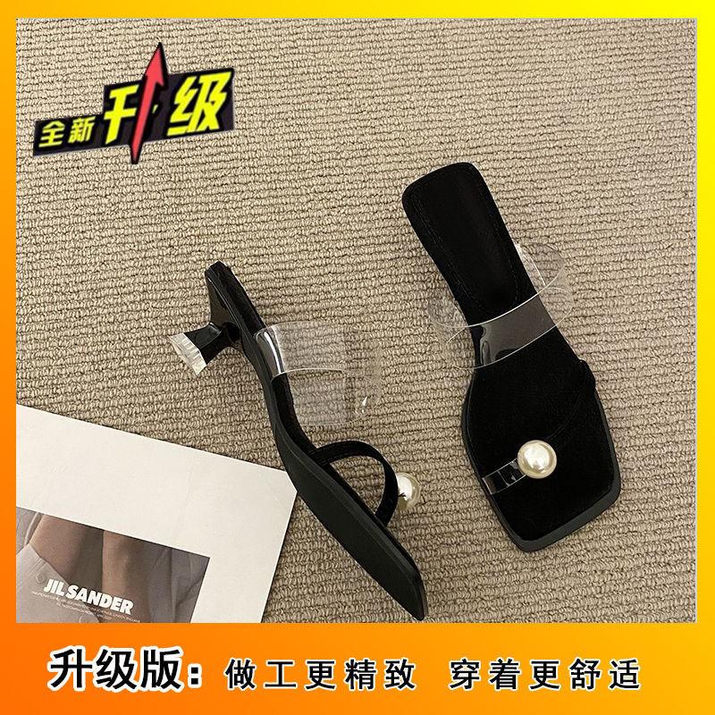 Модные легкие роскошные классные тапочки выйдут летом 2024 года, высококлассный котенок на высоких каблуках, темперамент вечернего бриза