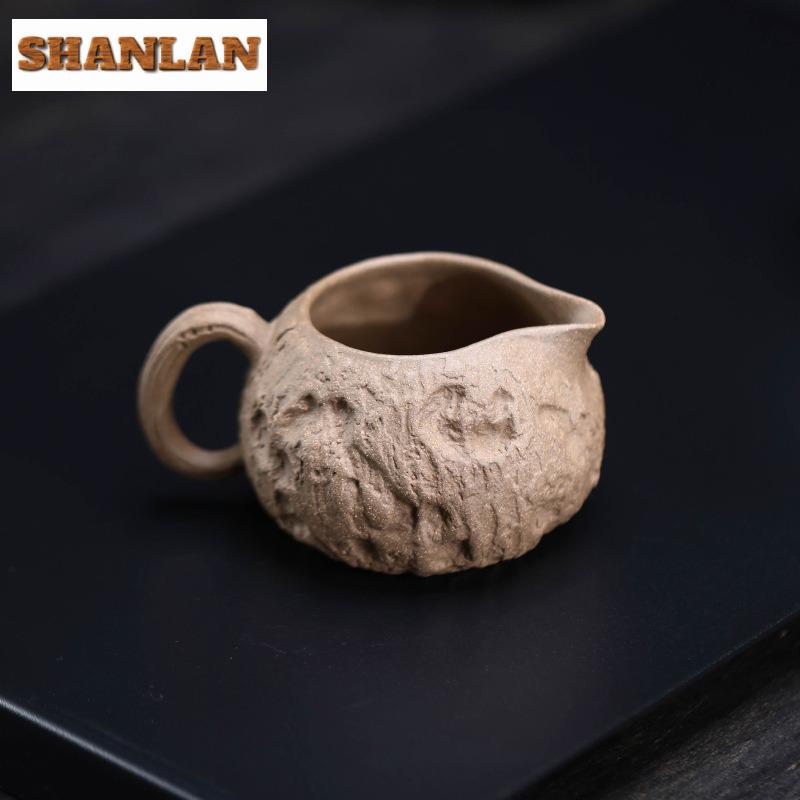 180ml Yixing Zisha Gong Chun Tea Pitcher Pour Tea Cha Hai Dispenser Justice Cup Flower Tea Fair Mug Drinkware Ornaments Craft