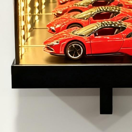 1/2 шт. Светодиодный светящийся держатель для ключей от гаража автомобиля, настенный, зеркальный, держатель для ключей от гаража, декоративная вешалка для ключей для дома, офиса, прихожей