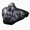 Skull Tactical Half Face Steel Mesh Mask for Wargame Protection