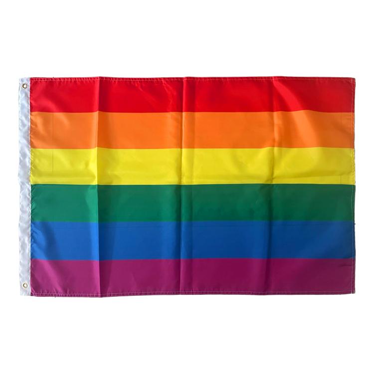 High Quality 2x3ft Polyester Rainbow Lesbian Bisexuals Gay Transgender Pride LGBT Flag