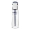 Water Purification Bottle SOLID Portable Bottle Type Water Purifier Water Bottle with 1 Cartridge Japanese Dark [Genuine Product] (700ml, Gray)