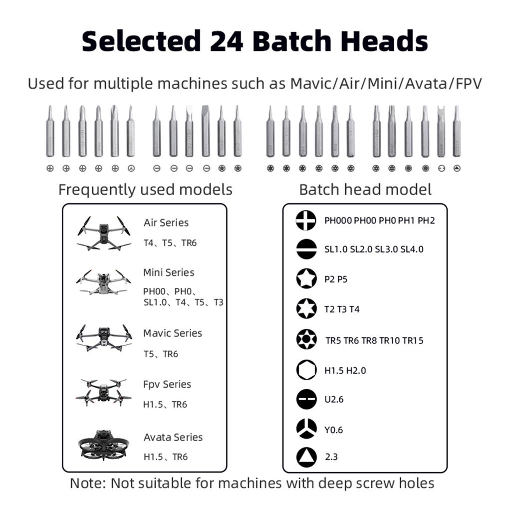 24 in 1 Precision Screwdriver Set Mini Screwdriver Electronic Repair Tool Kit for Mini 4 Pro/Mini 3 Pro Drones