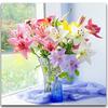Полный 5D Diy Алмазная картина Солнечный свет Ваза Мозаика Вышивка Крестом Домашний декор Подарок ручной работы