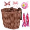 Kid "s Bike Basket for Girls Front Bike Accessories with Handlebar Streamers  Cycling Ages 313