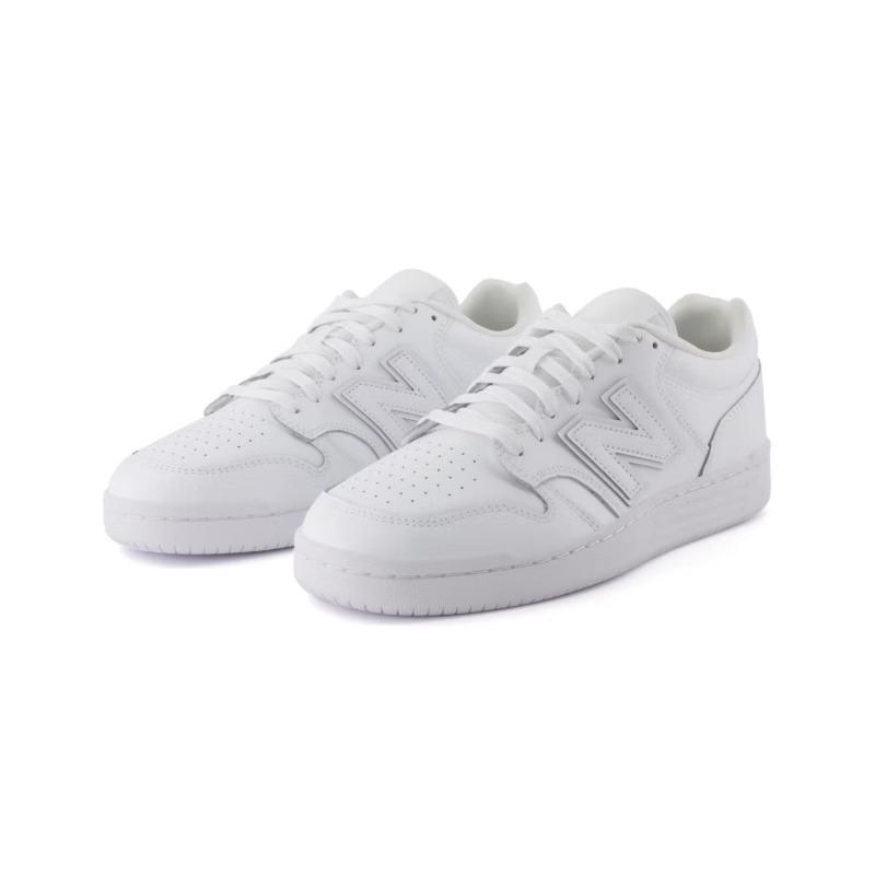 NEW BALANCE NB Мужские и Женские Модные Стильные Многофункциональные Весенние Дышащие Повседневные Белые Кроссовки Обувь на Платформе BB480L3W
