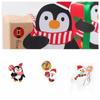 50pcs Paper Christmas Lollipop Paper Santa Claus Kids Candy Gift Package  New Year