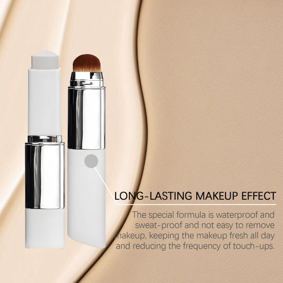 Color Changing Foundations Stick Moisturizing Breathable Hydrating Cream Stick Waterproof Foundations Stick for All Skin Types