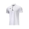 Футболка-поло с принтом логотипа, трикотажная спортивная, мужская, белая 22500513-100