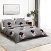 VidaXL Duvet Cover Set Grey 140x200 Cm Cotton 136473