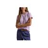 Polo Ralph Lauren Хлопковый вязаный топ с коротким рукавом и круглым вырезом Regular для женщин 211B14605-015