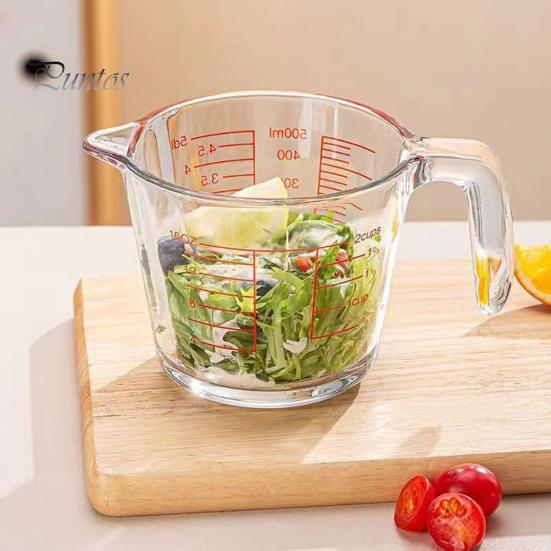 Стеклянный мерный стакан с ручкой и V-образным носиком, стеклянные кувшины для эспрессо, прозрачные весы, мерные кувшины для унций, кружка для смешивания для бара, вечеринки, вина, молока