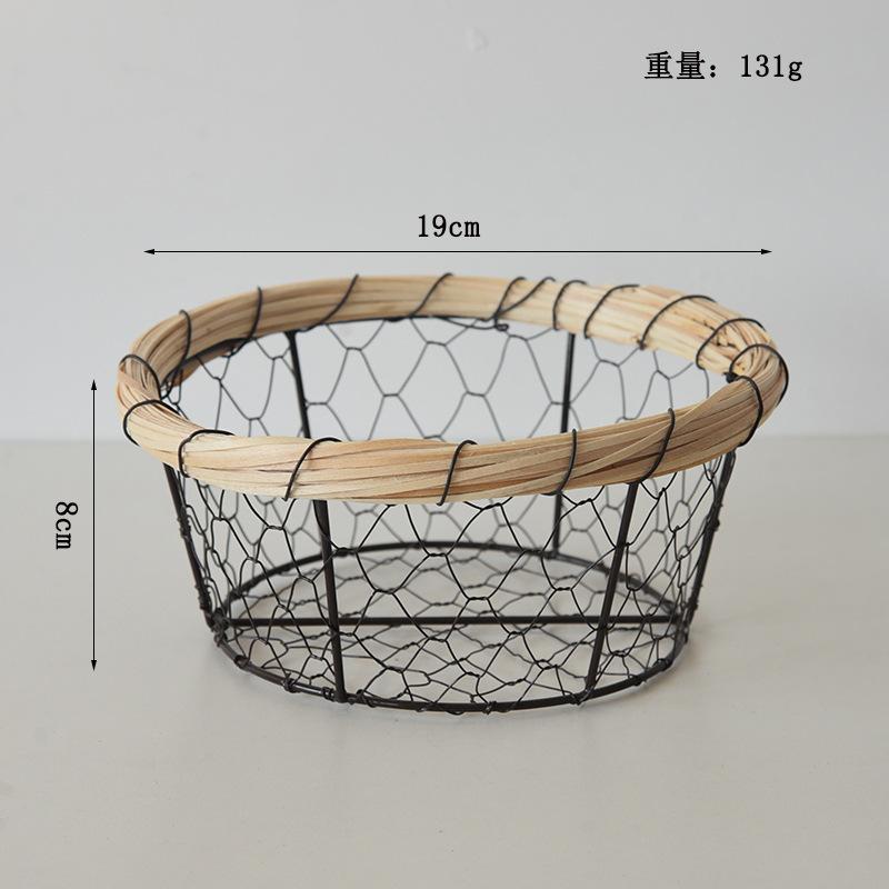 Корзина для хлеба из кованого железа, проволочная корзина для закусок, корзина для хранения закусок, настольная корзина для фруктов и овощей, корзина для мелочей, корзина для хранения яиц