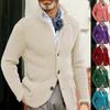 Autumn And Winter Men's Fashion Loose Cardigan Warm Lapel Hooded Jacket Sweater