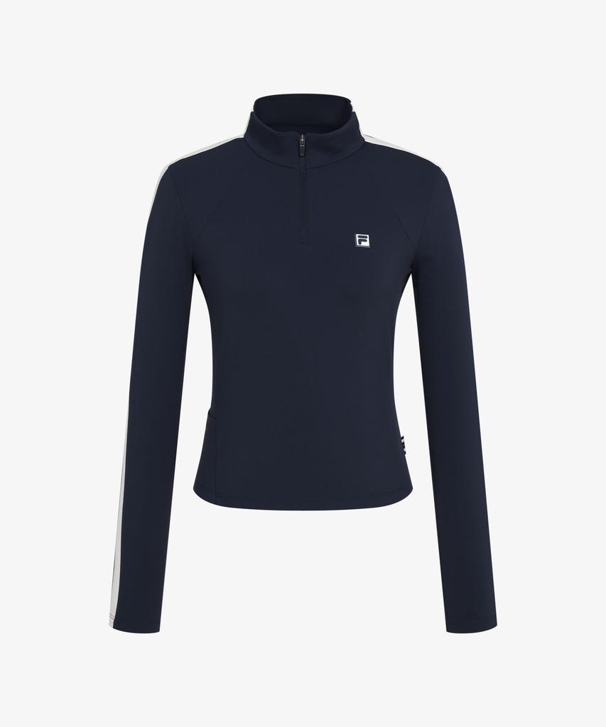 FILA Tennis Slim Fit Half-Zip Long Sleeve Tee (Fs263Rl11F001472)