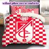 Granada CF football Pattern Bedding,Quilt Set Quilt Cover Pillowcase Home Birthday Gift (1*duvet cover+2*pillowcase,without core)