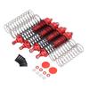 4Pcs Aluminum Alloy Front and Rear Shock Absorber RC Shock Damper for ARRMA 1 10 Remote Control CarRed