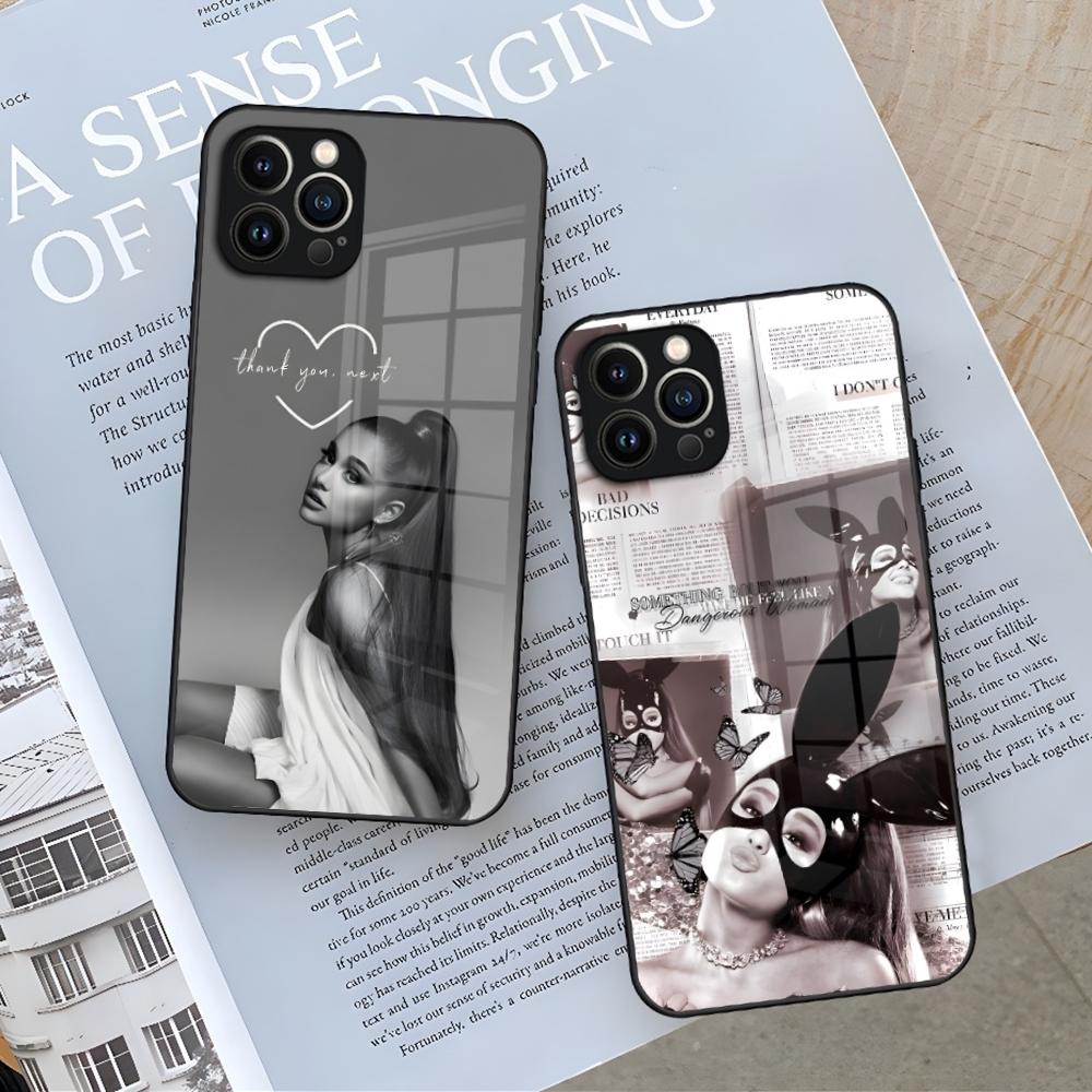 Чехол для телефона Арианы Гранде для Iphone 17 16 Air 15 14 12 11 13 Pro Max Mini X Xr Xs Se Стеклянный чехол Puls