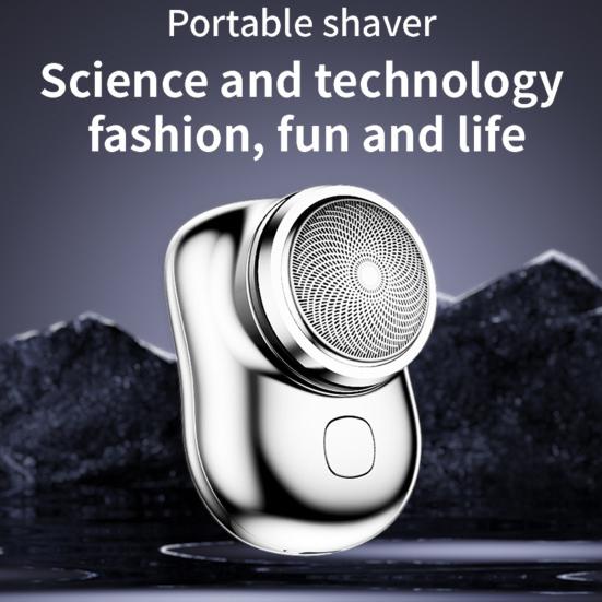 1 комплект, портативная мини-бритва для мужчин, перезаряжаемая от USB, влажная, сухая, малошумная, высокоскоростная электрическая бритва, набор