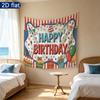 Colorful Balloon Birthday Banner 1pc - Photo Booth Props