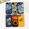 Мягкий чехол для Apple iPhone 12 13 Pro Max Mini ProMax X XR Air 12Pro 13Pro Чехол для телефона Подсолнух Звездная ночь Ван Гог